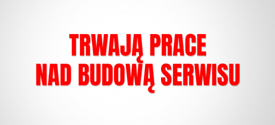 TRWAJĄ PRACE NAD BUDOWĄ SERWISU